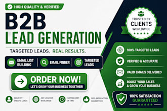 do b2b lead generation email list building email finder targeted leads