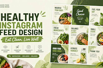 design food and beverage social media feed for you
