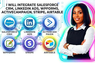 integrate salesforce CRM linkedin ads wpforms activecampaign stripe airtable