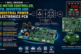 design ac motor controller vfd inverter and  industrial power electronics pcb
