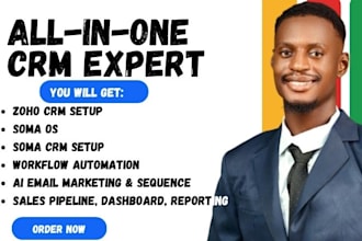 zoho crm setup, zoho automation, soma os,soma CRM,campaign email marketing setup