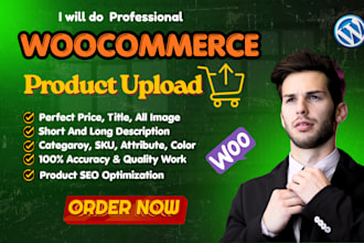 professionally manage and upload woocommerce product and SEO