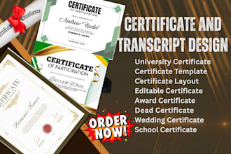 design university certificate diploma ged degree award high school transcript
