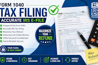 prepare and file form 1040 tax return online with accurate irs tax filing