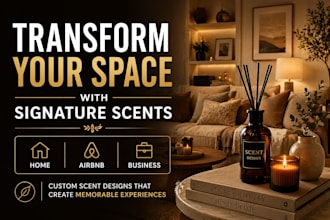 design a premium scent styled ambience plan for your space