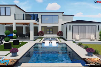 create 3d architectural pool design using structure studios software