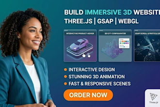 build an immersive 3d website with threejs and gsap