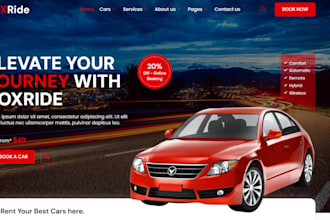 build limousine website, chauffeur website, taxi booking website taxi website