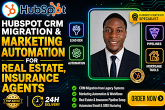 do hubspot CRM migration marketing automation for real estate insurance agents