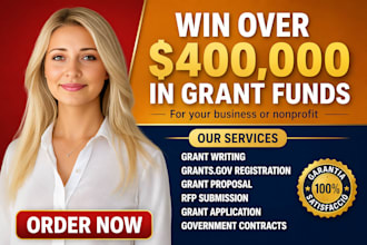 submit startup nonprofit small business grant research grant finder grant writer