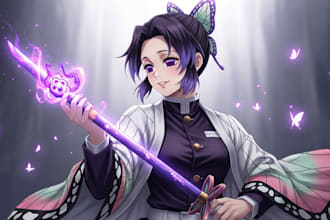 create stunning ai character design, anime art, and game avatars
