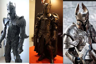 design custom cosplay digital patterns for armor, props and anime costumes