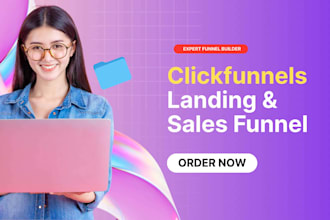 build a clickfunnels 2 0 landing page or sales funnel, website in click funnel