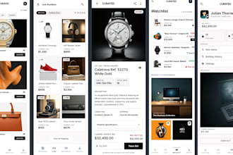 develop auction app, bidding marketplace for USA UK online bidding