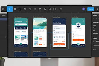 create UI UX using figma and adobe xd