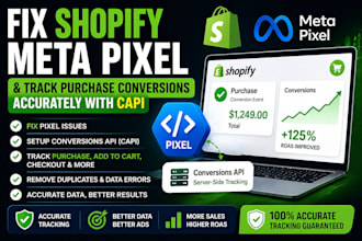 fix shopify meta pixel and track purchase conversions accurately with capi