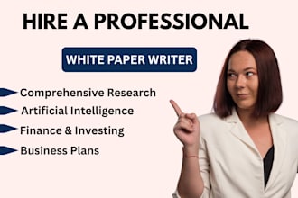 write a professional white paper for your business or technical brand