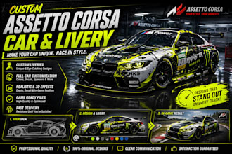 customize assetto corsa cars, livery for sim racing games assetto corsa mods