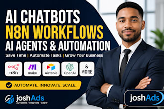 develop ai chatbots n8n workflows ai agents n8n automation fix make com airtable