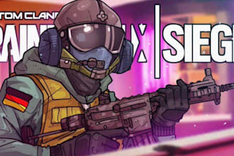 design professional rainbow six siege thumbnails that get clicks