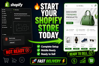 setup your shopify store professionally for a successful launch