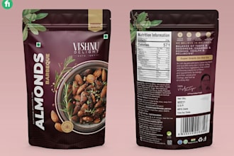 do premium product label, box package, pouch bag design for brand