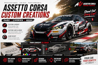 create gps accurate assetto corsa tracks, assets, custom assetto corsa cars