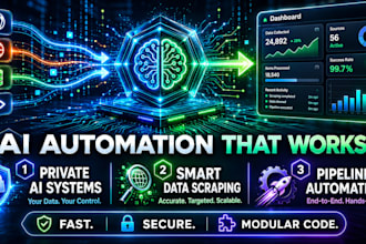 build private ai systems and automated web data scrapers