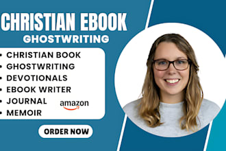 ghostwrite christian ebook, devotional, self help, daily guide, prayer book kdp