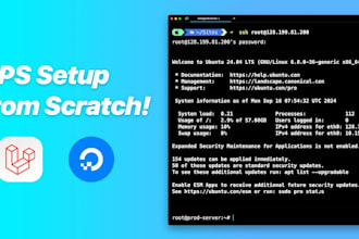 setup linux vps server on AWS ,digitalocean and deploy website