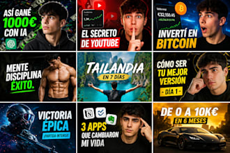 diseño de miniaturas para youtube