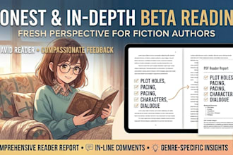 beta read your manuscript and provide a detailed reader report