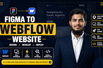 design and develop a professional webflow website or convert figma to webflow