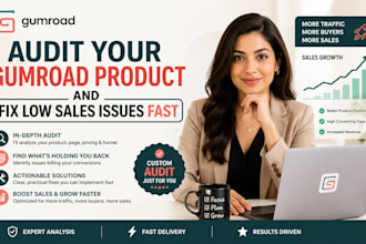 audit your gumroad product and fix low sales issues fast
