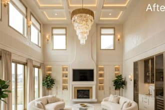 do virtual renovation, remove old furniture and redesign your room