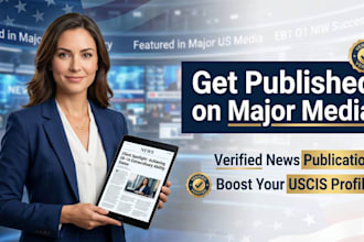 publish your eb1 o1 niw media coverage article on a major verified major outlet