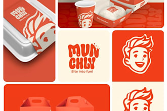 design food logo, brand identity, brand kit for restaurants