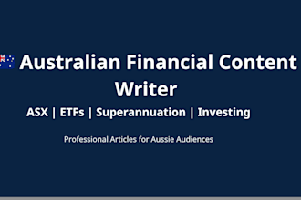 write SEO financial content for australian audiences