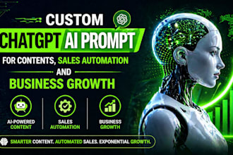 write custom chatgpt ai prompt for contents sales automation and business growth