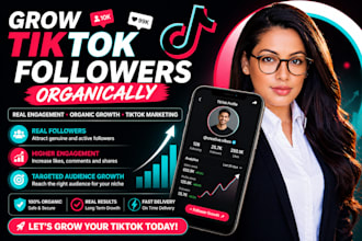 grow your tik tok followers with organic promotion and tiktok marketing fast