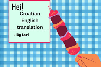 translate or edit your english to croatian texts