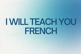 teach you how to write french