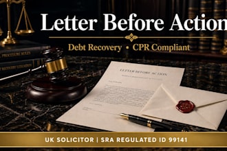 uk solicitor letter before action letter before claim or debt recovery letter