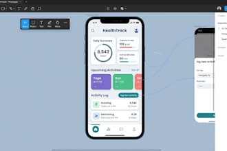 design app UI UX in figma with prototype