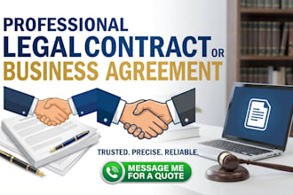 draft a professional legal contract or business agreement