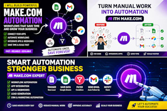 create make com workflows integromat automation webhook and API integration