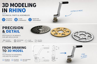 create precise 3d models in rhino