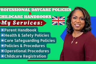write professional daycare policies and documents for childcare providers