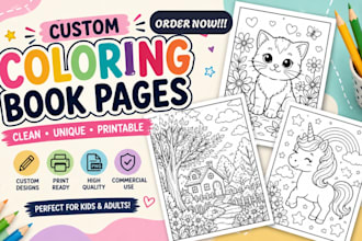 design printable coloring book pages for amazon KDP