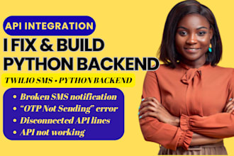 integrate twilio sms python api with firebase supabase webhook python backend